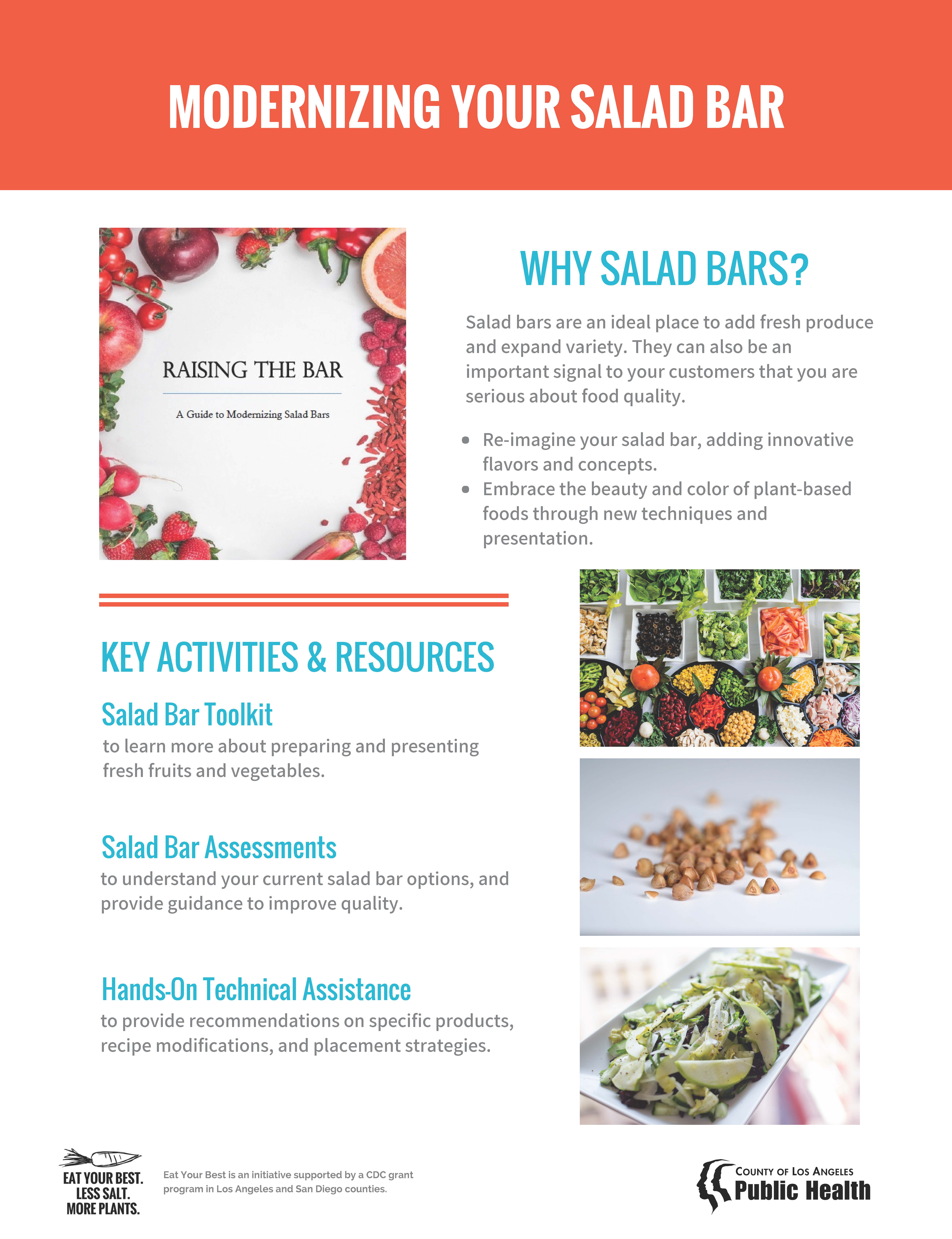 Info sheet titled Modernizing Your Salad Bar